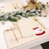 Cartoon Table Mat Tableware Pad For Xmas Rectangle Holiday Kitchen Christmas Decoration