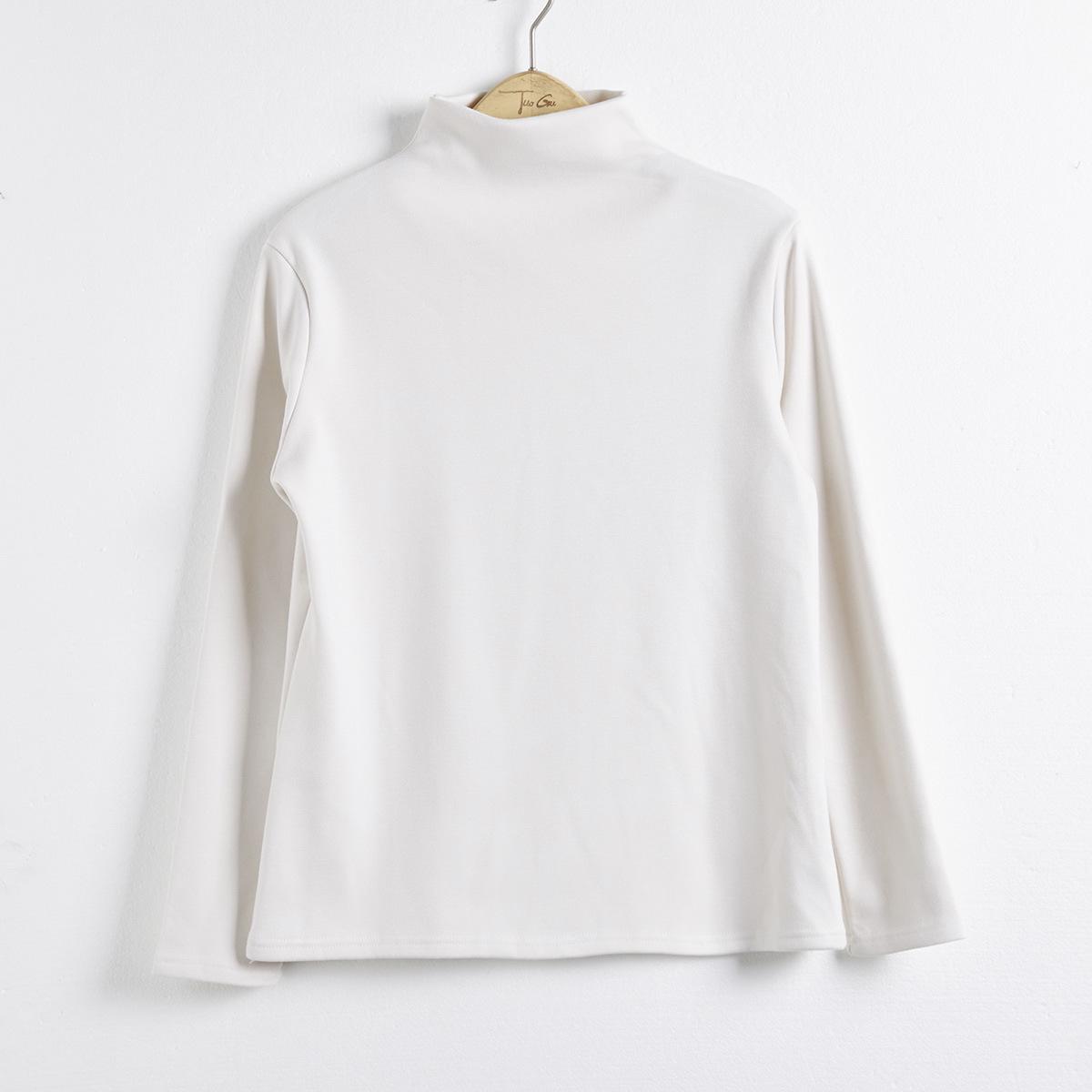 

Lizhiqi Women s 2024 Winter High Neck Thickened Base Layer Warm Long Sleeve T-Shirt One Size (Recommended 110-170 lbs) бежевый