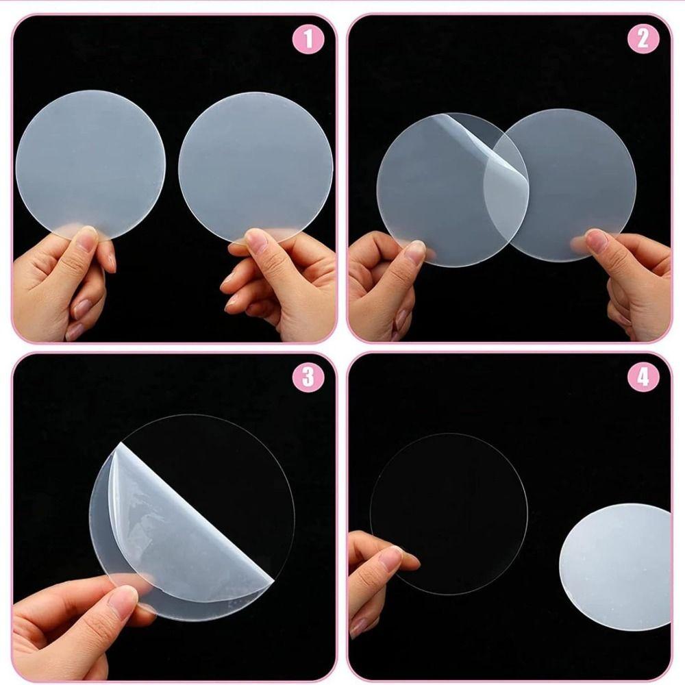 Kit di 28 pezzi per supporto di precisione, appiattimento carte, kit accessori, dischi rotondi in acrilico trasparente, kit di pulizia carte, strumento portatile per la cura delle carte