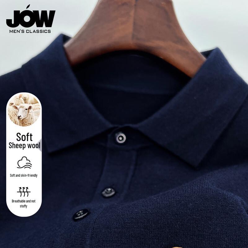 

Мужская футболка-поло с длинным рукавом JOW из смеси мериносовой шерсти 125