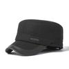 Autumn Winter Hat Men's Velvet Thick Military Caps Wool Dad Hat Middle-Aged and Elderly Outdoor Windproof Ear Protection Warm Flat Top Hat