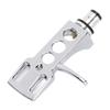 Phono Head Shell Zinc Alloy Replacement LP Tonearm Cartridge Head Shell with   Wires for Vinyl Record Players