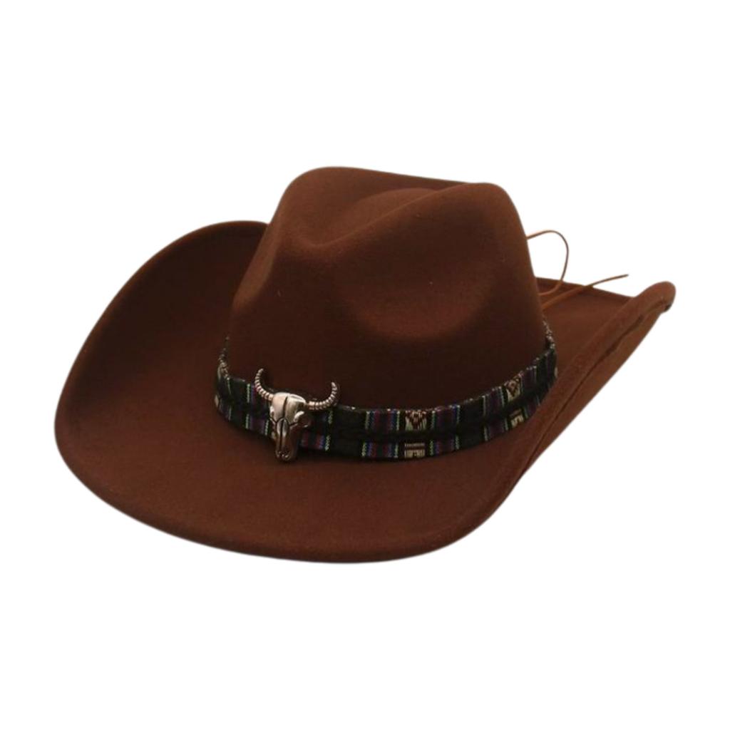 Ethnic Tibetan Area Vacation Woolen Felt Hat Stage Prop Hat Peach Heart Top Western Cowboy Top Hat