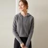 Women's Hooded Cashmere Sweater: Long Sleeve, Thick, Warm, Autumn/Winter Knit, Loose Fit Pullover.