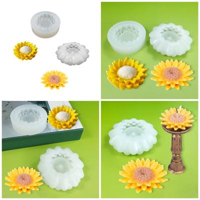 Silicone Mould Flowers Scened Candle Molds Handmade Ornament Molds Baking Molds Casting Molds for Table Decoration