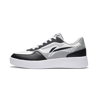 Li Ning Leichte Atmungsaktive Höhensteigernde Freizeit-Skateboardschuhe Herren Schwarz/Standard-Weiß AGCT379-1