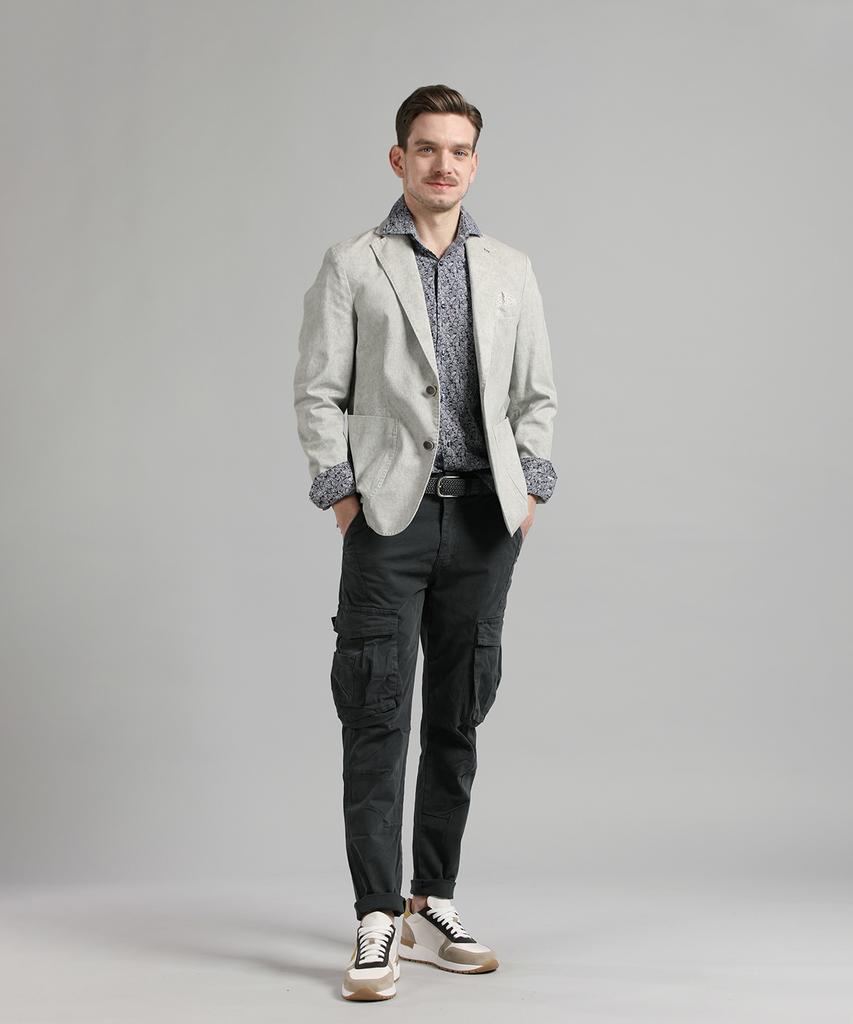 Panicale Beige Washed Cotton Jacket