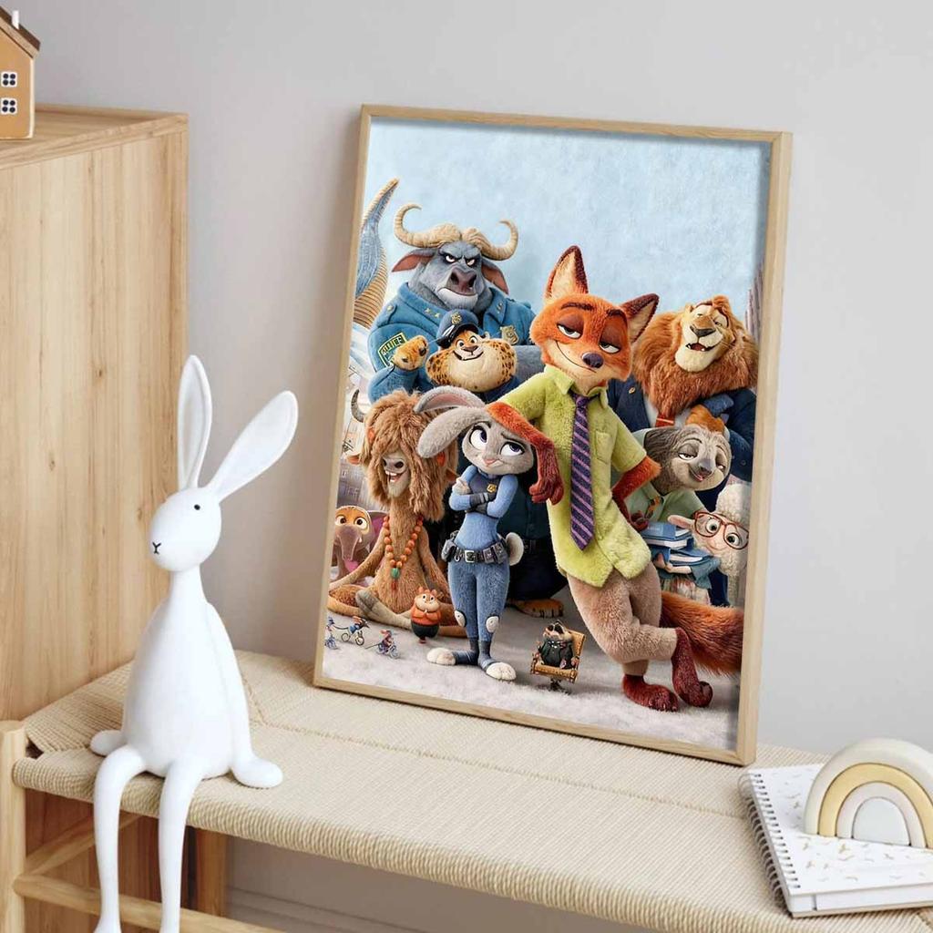 Disney Zootopia Characters Diamond Paint Art Kit Mosaic Painting Diamond Art Home Room Decor Gift