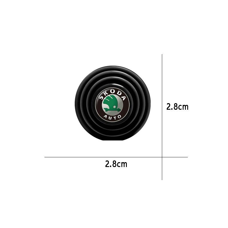 KITD7 Car Door Silicone Anti Shock Pad Trunk Buffer Gasket Stickers For Skoda Octavia 3 2 Superb 3 Kodiaq Fabia Kamiq Karoq Accessorie