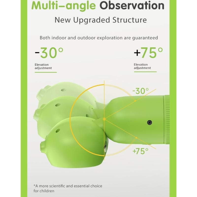 Children Handheld Microscope 1000X Zoom 2MP Sensors Camera Ergonomic Design Lightweight Microscope for Easy Carrying