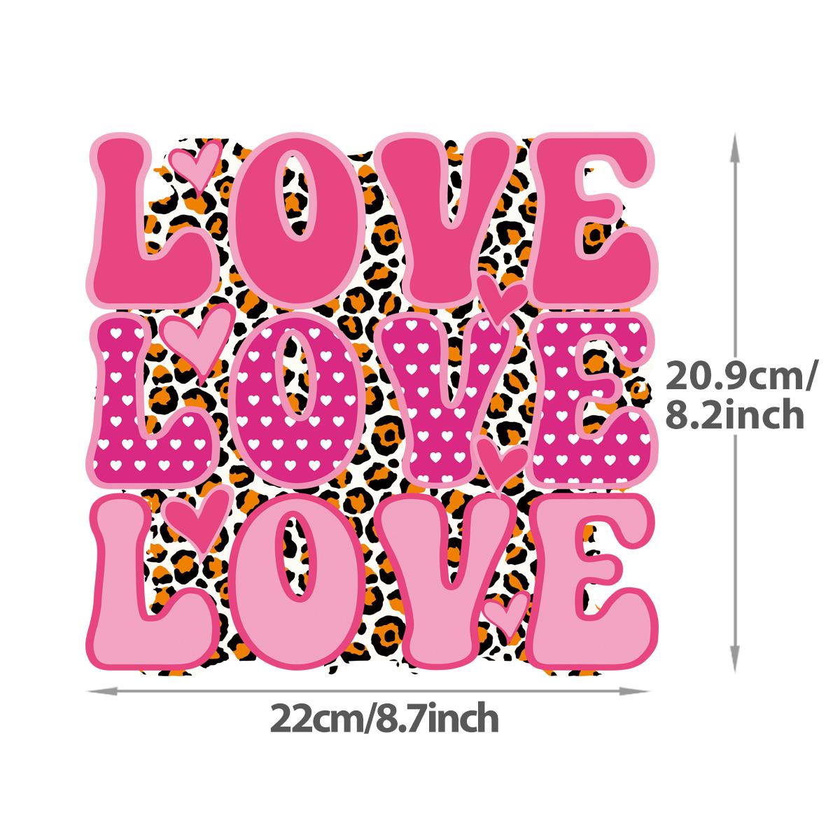 

Термальная наклейка с буквами и животными на одежде, полосы любви, термопресс, аппликация на джинсы, аксессуар «сделай сам», наклейка, нашивка на одежду