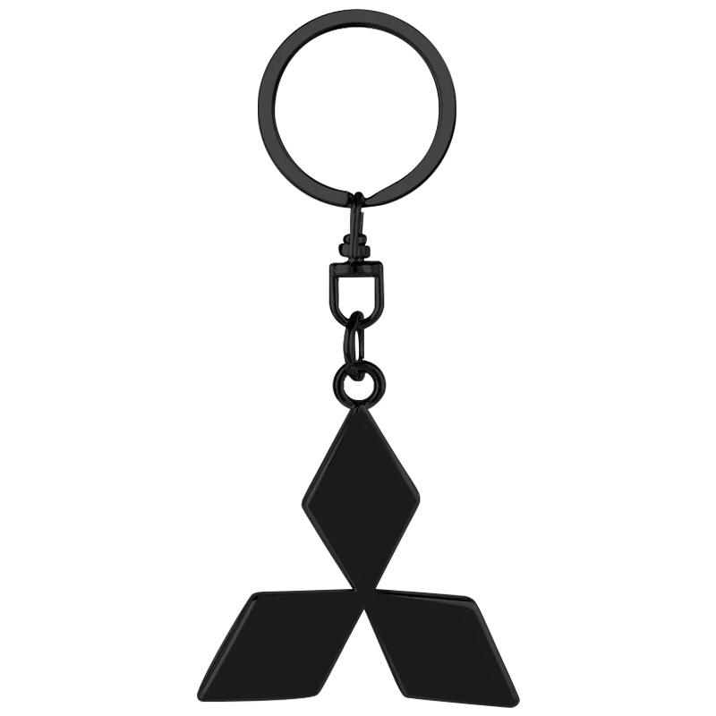 

Car Key Chains Keyring Pendant Metal Keychain Holder Auto for Mitsubishi Eclipse Lancer ASX I200 Outlander Pajero Center Hub Cap чёрный
