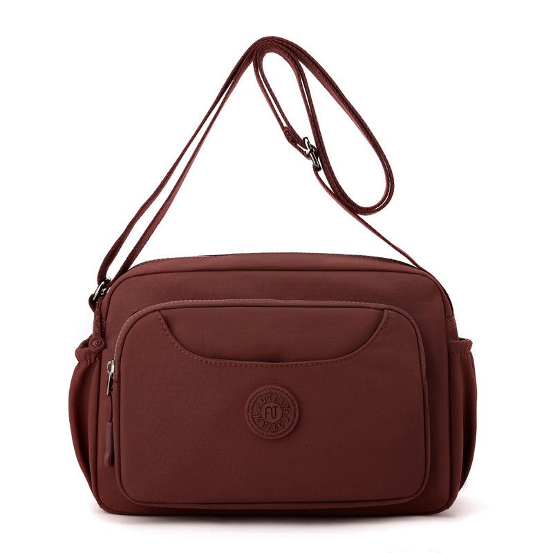 

Женская многослойная сумка через плечо, однотонная сумка через плечо, сумка для матери фиолетовый