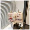 Cherry Print Crossbody Bag With Pu Material For Casual Streetwear Fans