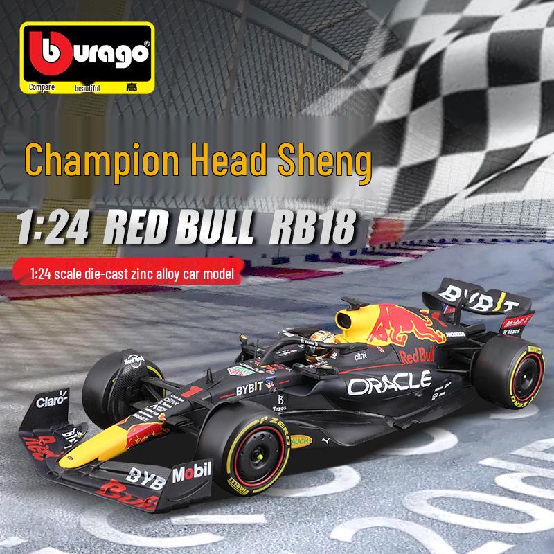 

Ббураго 1:24 Модель из сплава болида Формулы 1 Red Bull RB18 2022