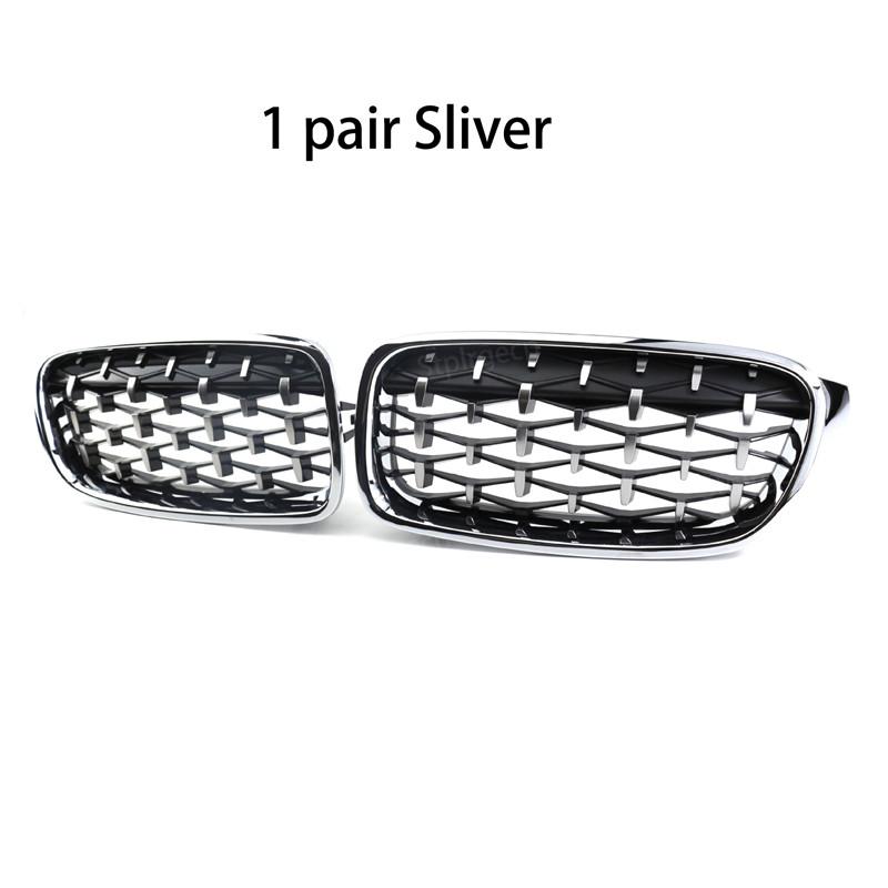 Griglia a Reni Anteriore Diamond Double Slat Racing Sport per BMW Serie 3 F30 F31 F35 2011-19 Accessori Auto
