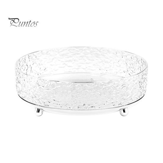 

Поднос для хранения косметики, вращающийся на 360 градусов, многофункциональный держатель для кистей для макияжа, подставка для специй M белый