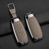 Car Key Cover Fob Shell Protector Case for Ford Territory 2019 2020 2021 2022 2023 2024 Zinc Alloy Leather Keychain Accessories