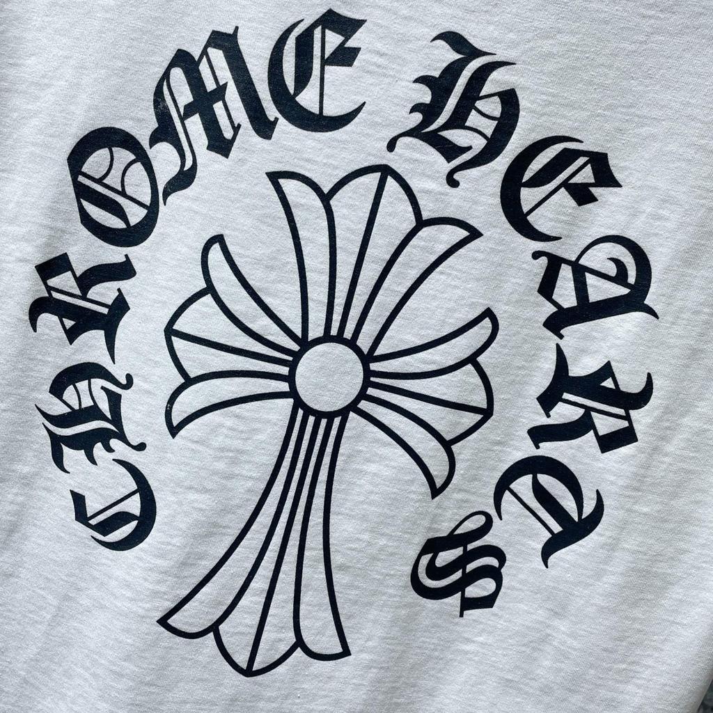 8010 CHROME HEARTS 2025 Sommer Neue Hochwertige Baumwolle Rundhals Lose Große Größe männer und frauen T-shirt Paar t-shirt