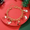 Christmas Bracelet Bell Pearl Jewelry Snowflake Elk Pendant Bracelet Christmas Bracelet Festive Ornaments