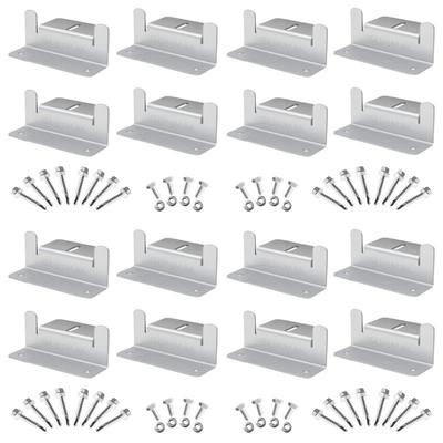4 /8 Units Solar Panel Mounting Bracket Kits PV Panel Roof Solar Panel Aluminum Mounting Z Type Bracket For Car Boat RV Yacht