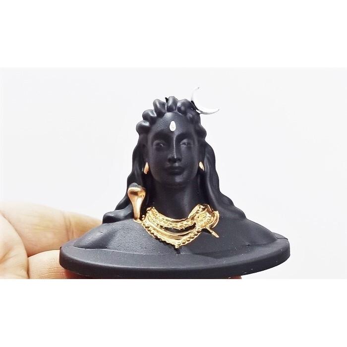 

@ Indian Traditional Black Color Adiyogi Shiva Idol For Car Dashboard L016 Zr-2789-60%Off