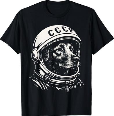 Laika Space Dog Cosmonaut Soviet Vintage T-Shirt