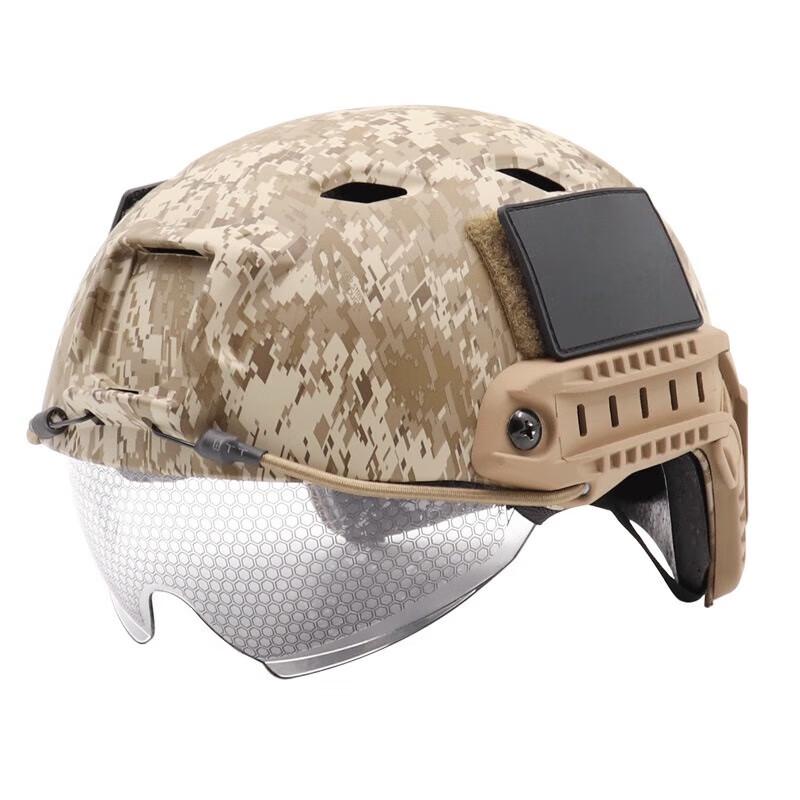 Tactical Camouflage Helmet with Goggles