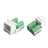 1/2Pcs Rj45 Panel Installation Module Shielded Solder-Free Network Cable Extender Panel Connector Cat.6 Network Cable Scoket