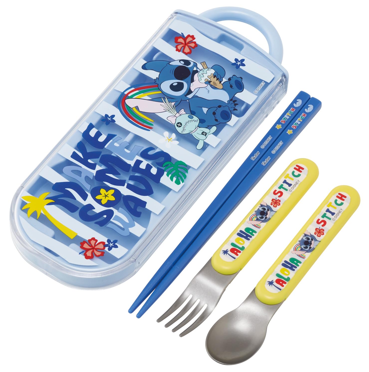 

Skater Bento Chopsticks Trio Set Disney Lilo Stitch 26 for Boys and Children s (Chopsticks, Spoon, Fork) 16.5cm & Design, Pieces, Girls, TACC2-A