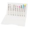 10pcs Nail Drill Bit Set Portable Home Salon Emery Cuticle Remover Bits for Nail Artist Beginner Zh2