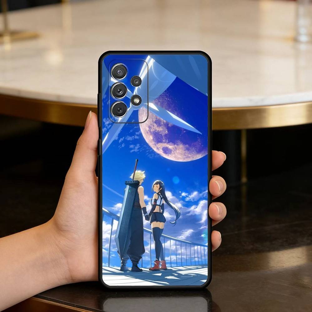 

F-Final F-Fantasy Game T-Tifa Phone Case For Samsung Galaxy A73,A72,A71,A70,A53,A52,A51,Soft Silicone Black Cover Samsung a71 4g