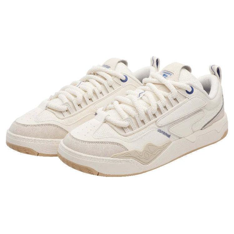 FILA Nollie Comfortable Versatile Low-Top Skate Shoes Men sneaker White T12M332301AGB