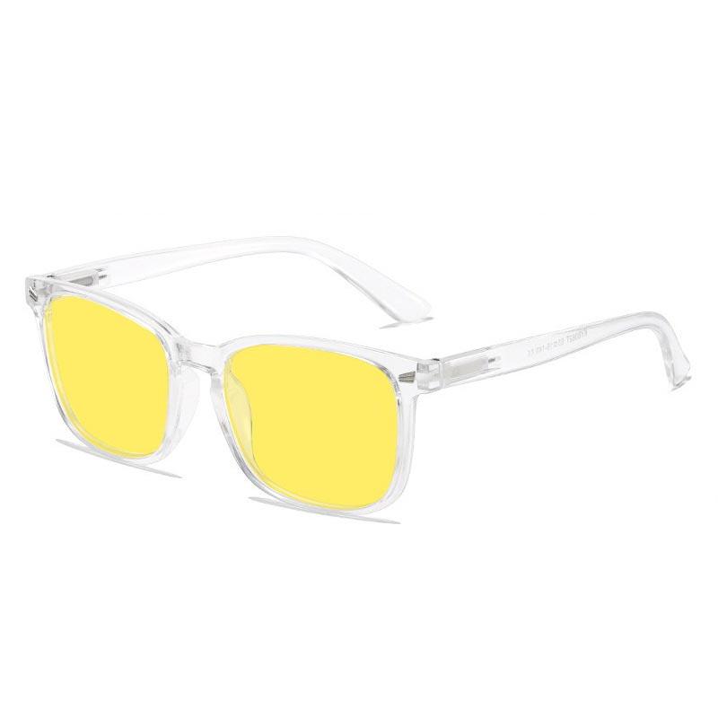 2026 Square Frame Sports Sunglasses Men Women Blue Light Blocking Computer Eyewear Yellow Red Lenses Outdoor UV400 Sun Glasses