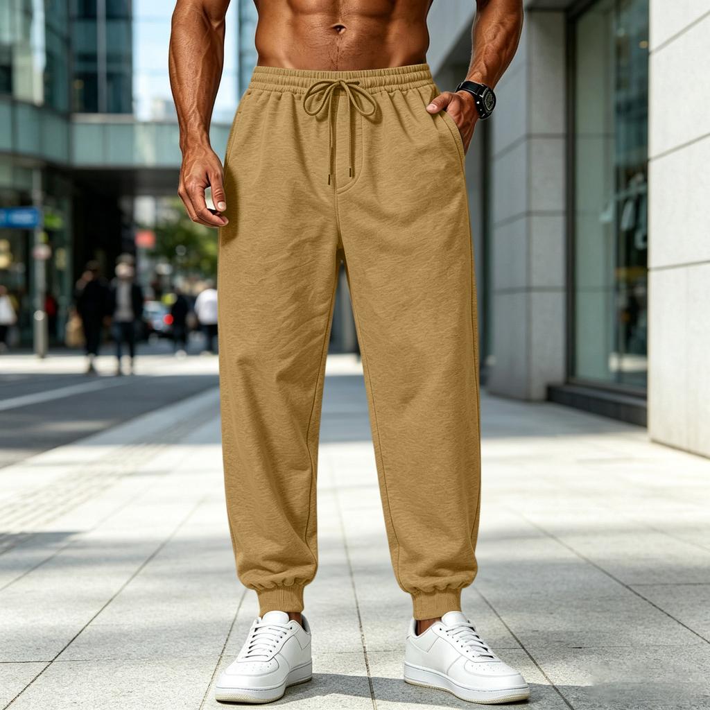 Men's Casual Drawstring Sweatpants for Jogging and Lounging