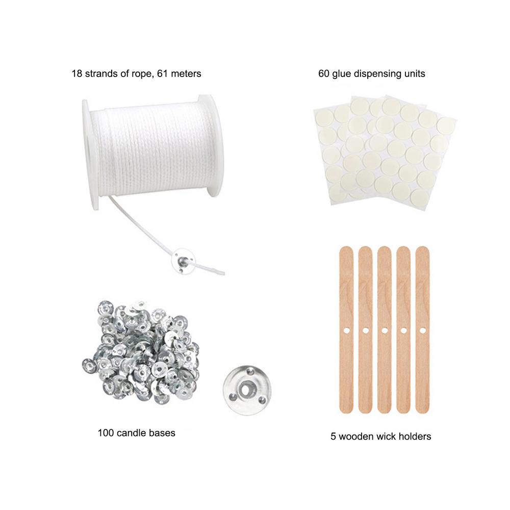 

Candle Wicks For Candle Making Long-Lasting Candle String Cotton Candle Wicks Creative Candle Wick Roll Candle Making Supplies