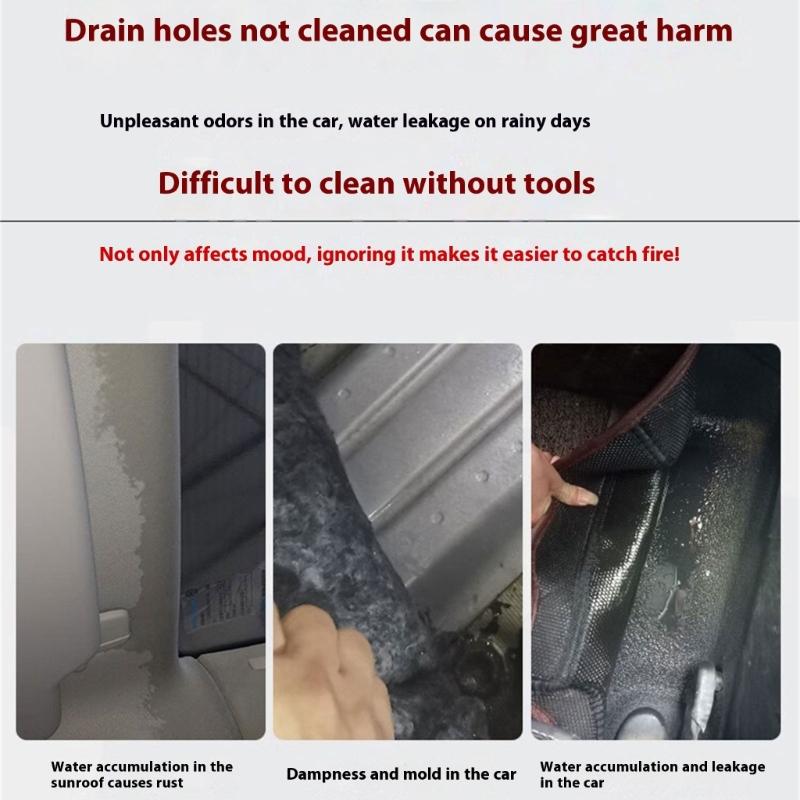 Heavy Duty Drain Clog Remover Brush With Metal Core For Kitchen Bathroom Plumbing