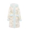 Sweet Girly Big Fur Collar Long Down Jacket Embroidered Waist Jacket Fashionable Winter Women's Down Jacket