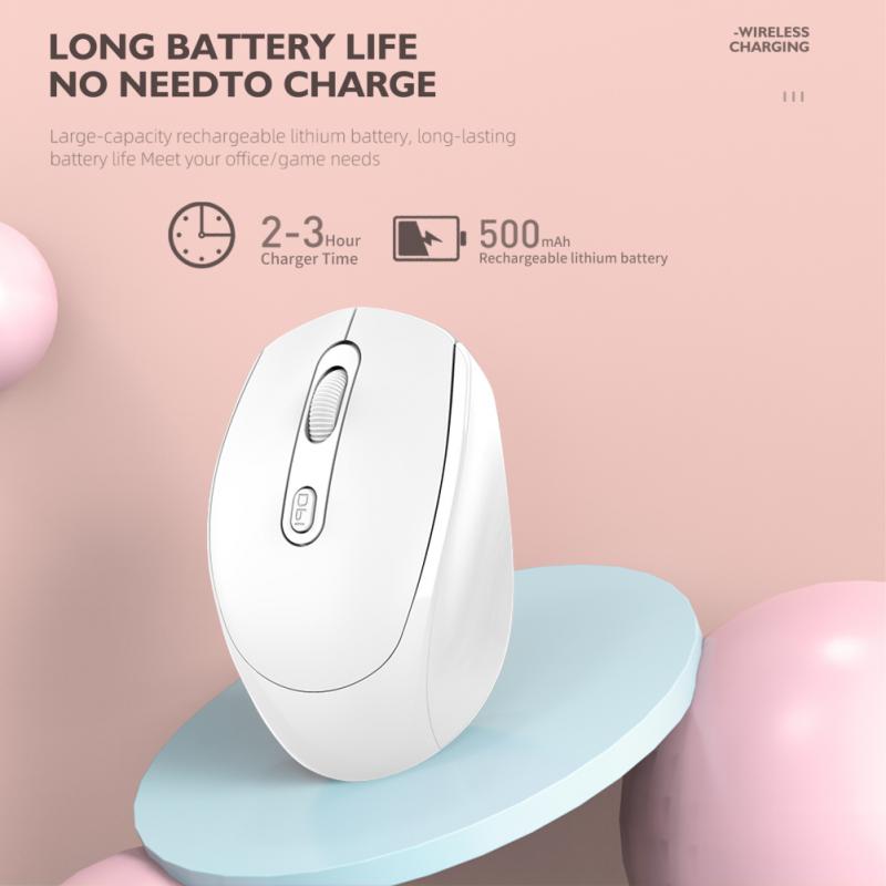 Portable Adjustment 2.4g Wireless Mouse Rechargeable Mute Mouse Rechargeable Mouse Office Tools For Gamers Wireless Gaming