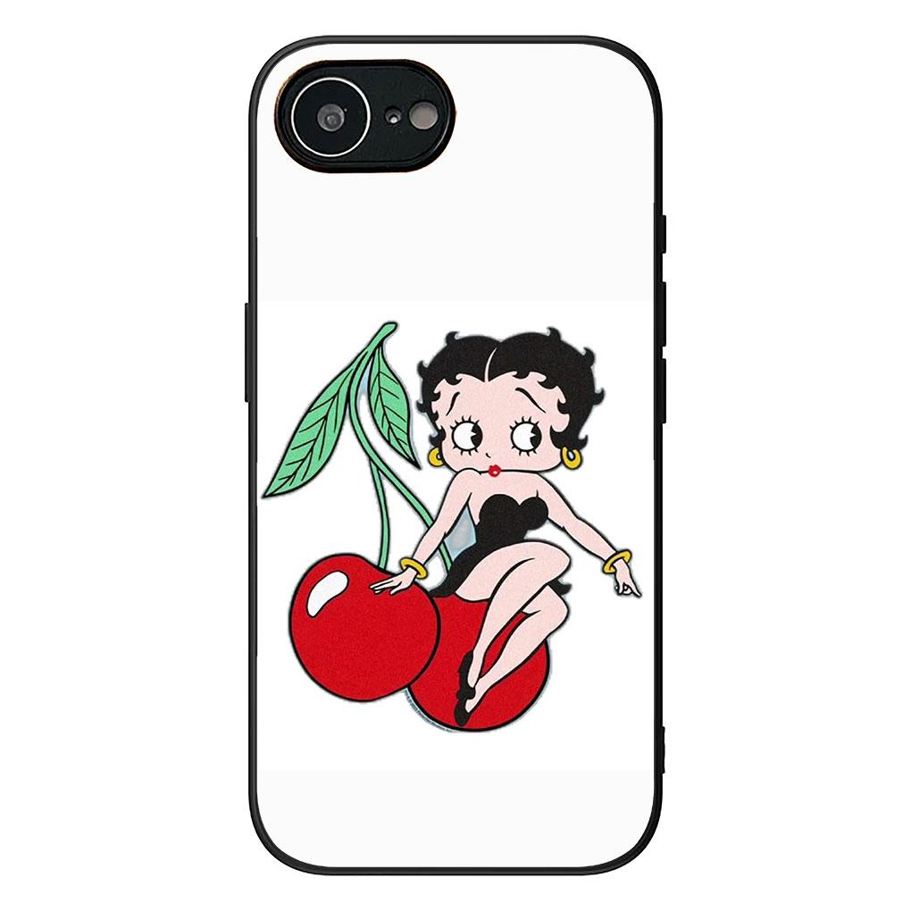 Soft Phone Cover for Apple iPhone 17 16 14 15 Pro Max Plus 15+ 16E XR ProMax Air Case B-Bettys Cartoon B-Boops Anime Casing