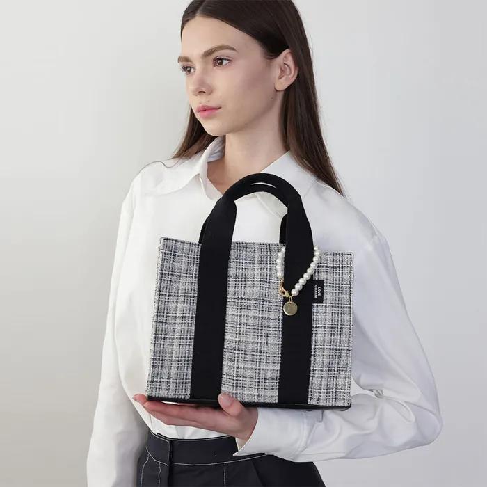 [Tweed Canvas Bag_Medium]