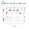 Waterproof Butterfly Glitter Face Tattoo Stickers for Festival Dance Parties