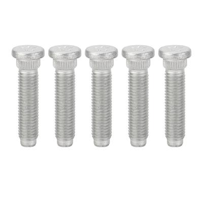 5PCS 1764269 Prisioneiros de Roda Traseira Metal M14x60 Prisioneiros de Roda Serrilhados para Carro Substituição para Transit MK8 FWD