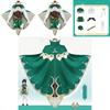 Luxuriöses Genshin Impact Venti Cosplay Kostüm für Damen Perfekt für Halloween-Partys