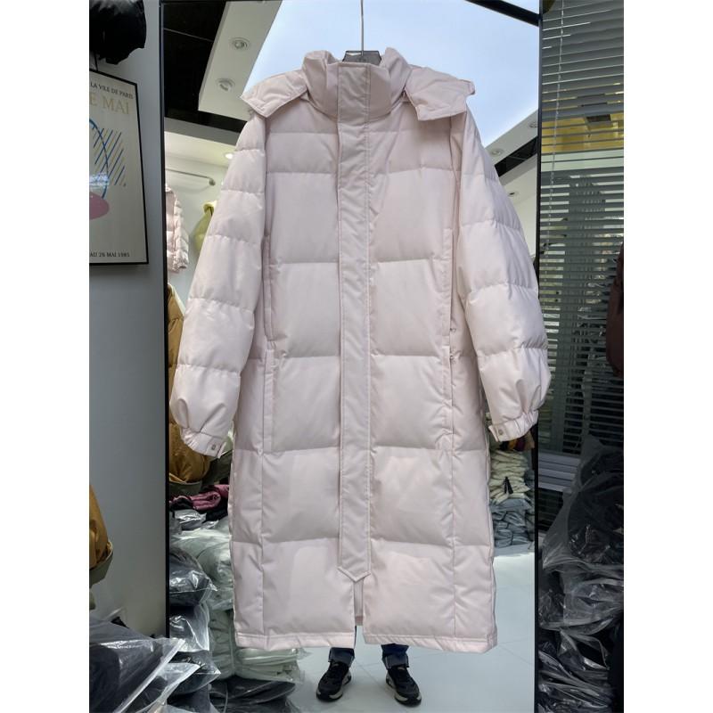 Womens Long Puffer Coat Over Knee Thick Warm Duck Down Jacket Loose Fit Winter 2025