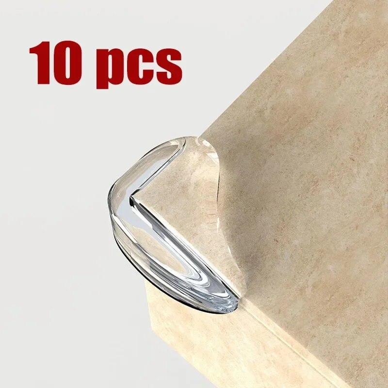10 pièces Protecteur en Silicone de Sécurité Bébé Table Meubles Coin de Bureau Enfant Couvercle de Protection Bordures Enfants Doux Protections Anti-collision
