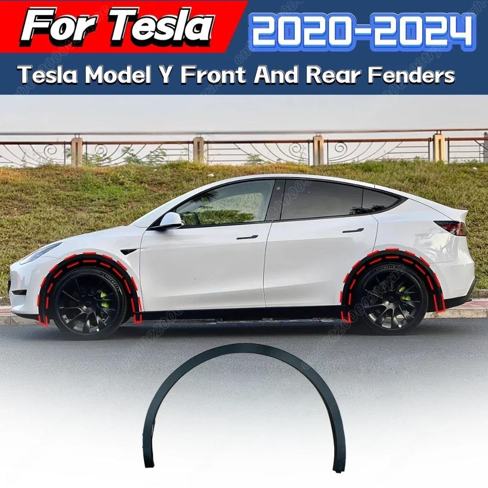 Für Tesla Model Y 2020 2021 2022 2023 2024 Vordere und Hintere Radlauf Kratzschutz Kotflügel Dekorative Schutzabdeckung Zubehör