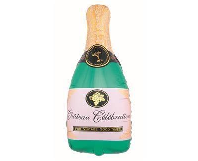 Foil Balloon Champagne Bottle, 73X31 Cm