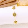 Versatile Minimalist Sunflower Women's Bracelet in Titanium Steel