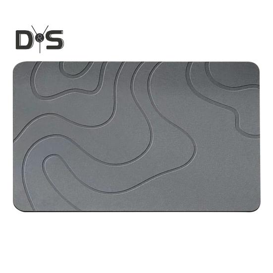 Baderomsgulvmatte Rasktabsorberende Hurtigtørkende Diatoméjord Sklisikker Bunn Inngangsmatte Trenger ikke vask Flerbruks Badekar Dusj Vask Kjøkken Teppe